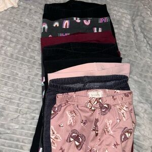 10 PACK GIRLS LEGGINGS BUNDLE! Size 5